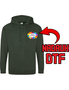 Bluza zapinana ODZIEŻ REKLAMOWA NADRUK DTF Logo grafika 20sztuk