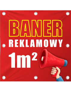 Baner Reklamowy, Banery Reklamowe PLANDEKI REKLAMOWE druk UV 1m2 + Projekt