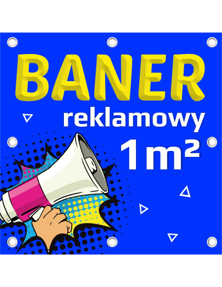 Baner reklamowy z oczkami – druk UV full kolor PROJEKT GRATIS szybki druk