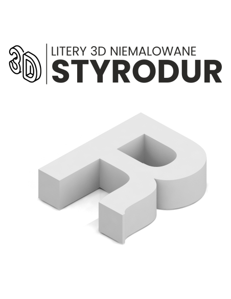 STYRODUR 3D litery cyfry znaki napis na elewację dom 30cm