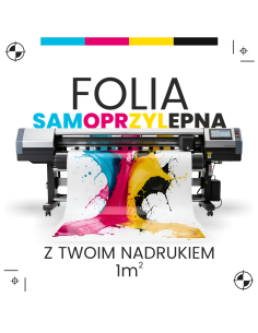 folia samoprzylepna reklamowa reklama 1m2 naklejka z twoim nadrukiem