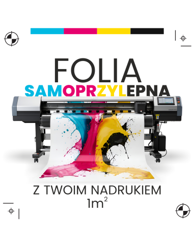 folia samoprzylepna reklamowa reklama 1m2 naklejka z twoim nadrukiem