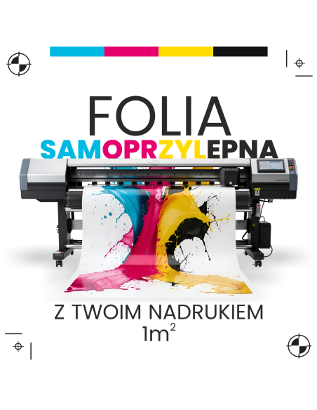 folia samoprzylepna reklamowa reklama 1m2 naklejka z twoim nadrukiem