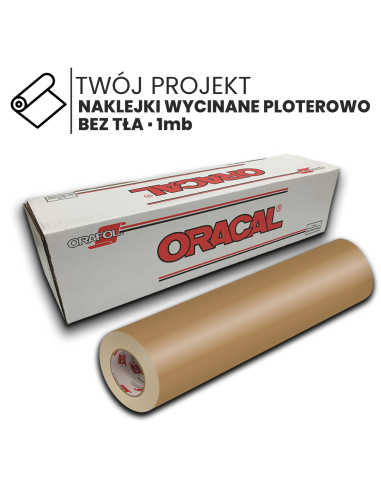Samoprzylepne białe litery logo wycinane wymiary 50cm 1mb