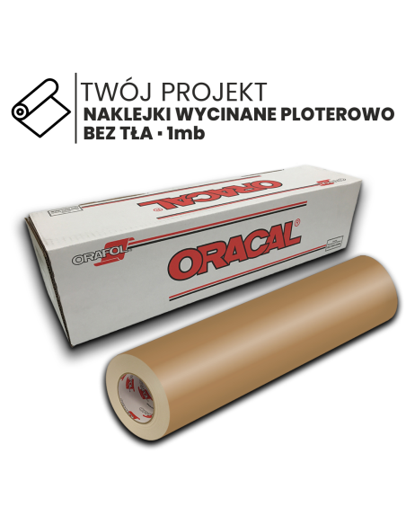 Samoprzylepne białe litery logo wycinane wymiary 50cm 1mb