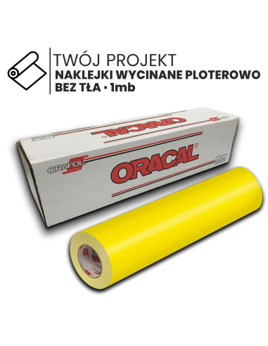 wycinana naklejka z literami znaki 50cm 1mb