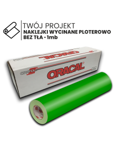 Naklejka liter i znaków biała, samoprzylepna, wycinana 50cm 1mb
