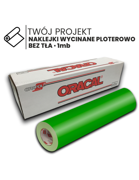 Naklejka liter i znaków biała, samoprzylepna, wycinana 50cm 1mb