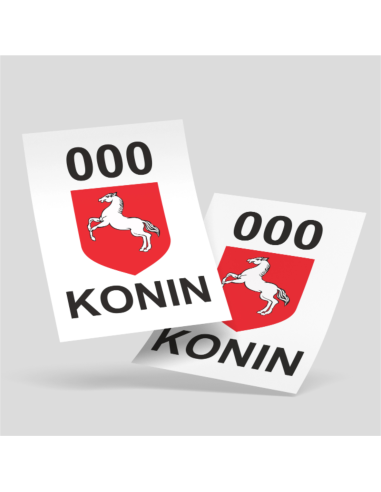 NAKLEJKI MAGNETYCZNE KOMPLET TAXI KONIN
