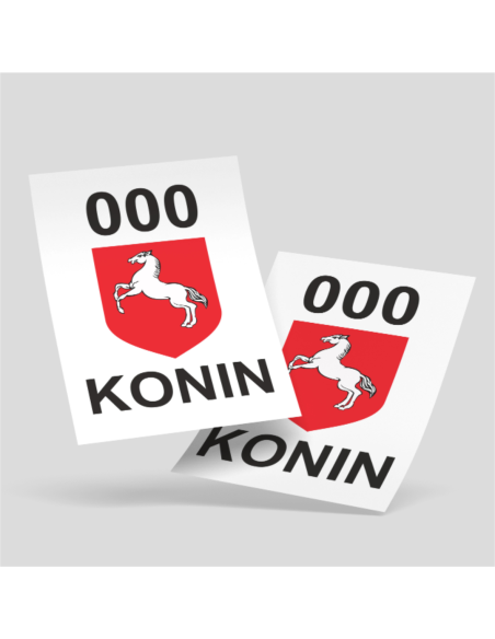 NAKLEJKI MAGNETYCZNE KOMPLET TAXI KONIN