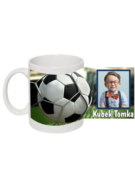 Foto Kubek Prezent dla Dziecka Fana Piłki Nożnej Zdjęciem