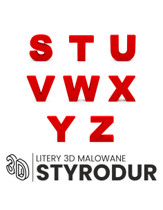 LOGO 3D 30cm Napis Ścianę Elewację Logotyp Litery styrodur REKLAMA