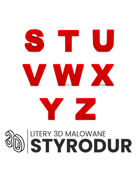 LOGO 3D 30cm Napis Ścianę Elewację Logotyp Litery styrodur REKLAMA