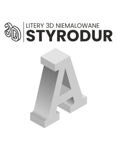 STYRODUR litery 3D cyfry znaki logo do malowania lekka reklama 80cm
