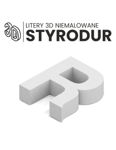 STYRODUR 3D litery cyfry znaki na ścianę domu firmy biuro 30cm