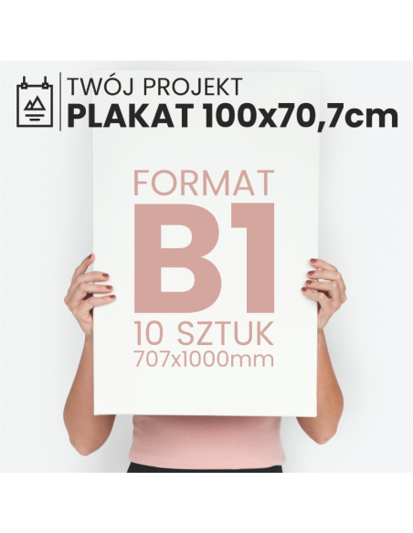 Wydruk Plakatu B1 70,7×100cm Druk Foto Papier Premium Full Kolor 10szt