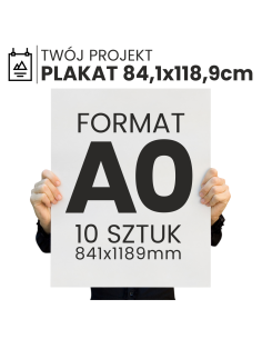 druk 84,1x118,9cm format A0 jakość foto gruby papier PLAKAT 10szt