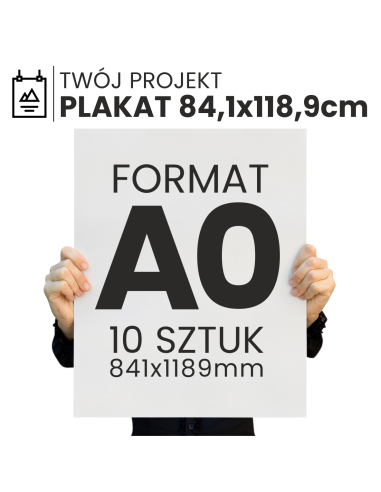 druk 84,1x118,9cm format A0 jakość foto gruby papier PLAKAT 10szt
