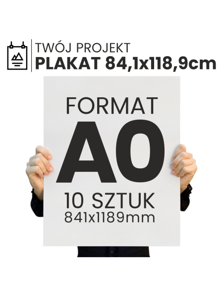 druk 84,1x118,9cm format A0 jakość foto gruby papier PLAKAT 10szt