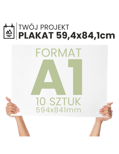 Plakat A1 XXL 59,4x84,1cm druk fotograficzny gruby papier WYSOKA JAKOŚĆ 10szt