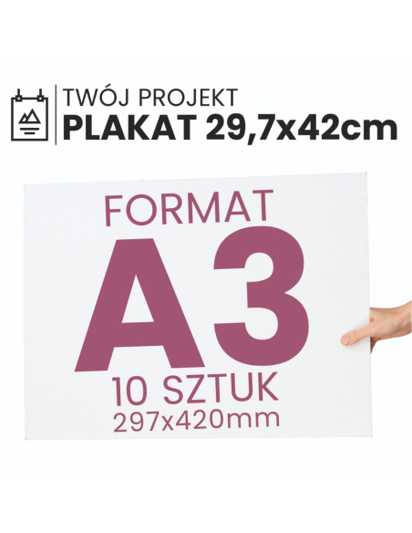 plakat foto 29,7x42cm Format A3 Pełen Kolor WYSOKA JAKOŚĆ gruby papier 10szt