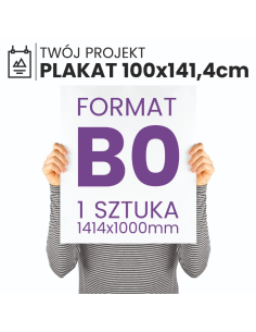 PLAKAT B0 100x141,4cm z twojego zdjęcia projektu druk foto GRUBY PAPIER 1szt
