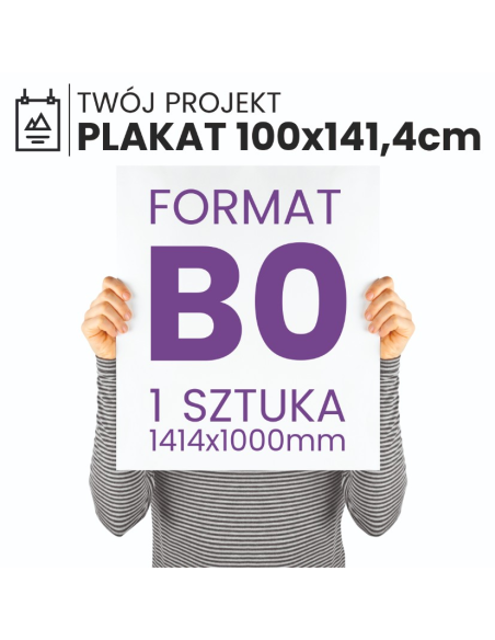 PLAKAT B0 100x141,4cm z twojego zdjęcia projektu druk foto GRUBY PAPIER 1szt