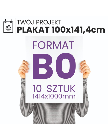 druk plakatu B0 100x141,4 jakość fotograficzna papier premium 10szt