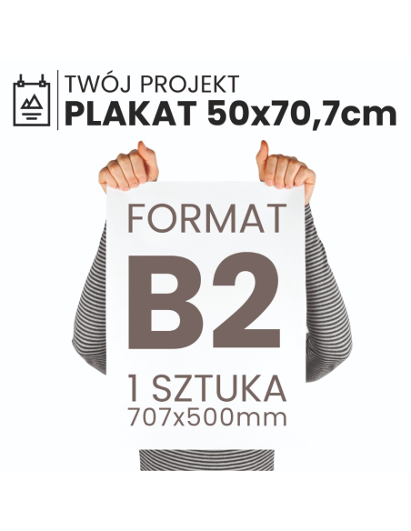 Foto Plakat B2 50x70,7cm Full Kolor Papier premium Wysoka Rozdzielczość 1szt