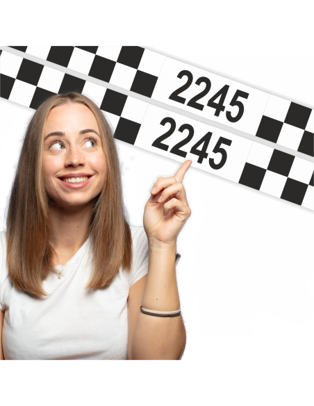 NAKLEJKA MAGNETYCZNA pasek TAXI OZNACZENIA POZNAŃ