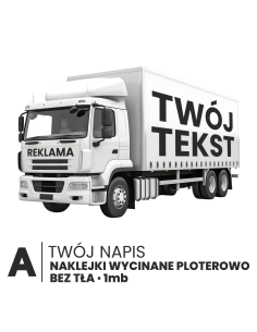 REKLAMA NA SAMOCHÓD SZYBĘ AUTO NAKLEJKA PERSONALIZOWANA TWÓJ NAPIS