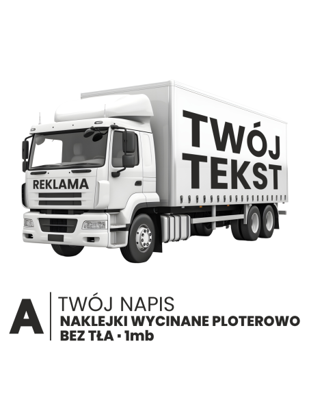 REKLAMA NA SAMOCHÓD SZYBĘ AUTO NAKLEJKA PERSONALIZOWANA TWÓJ NAPIS