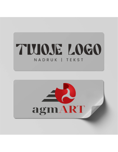 NAKLEJKA Z WŁASNYM NADRUKIEM A5 148x210mm LOGO NADRUK TEKST
