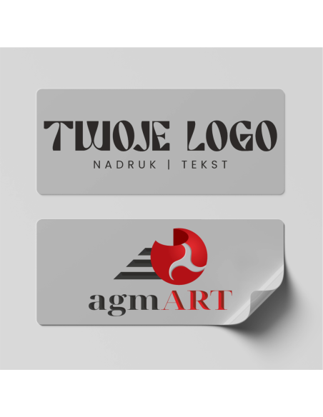 NAKLEJKA Z WŁASNYM NADRUKIEM A5 148x210mm LOGO NADRUK TEKST
