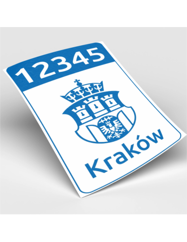 NAKLEJKI MAGNETYCZNE TAXI KOMPLET KRAKÓW 20x11cm 2szt