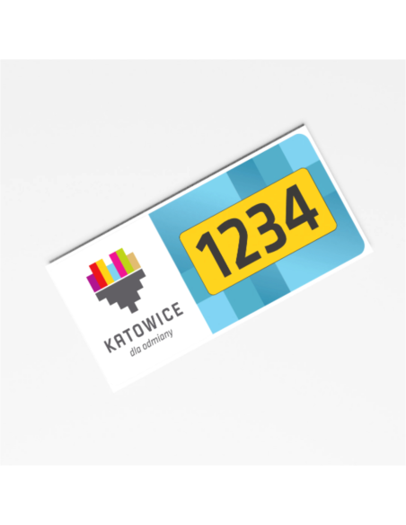 NAKLEJKA MAGNETYCZNA TAXI OZNACZENIA KATOWICE