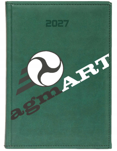 KALENDARZ A4 2027 tygodniowy TERMINARZ FIRMOWY LOGO NAZWA FIRMY 25 sztuk