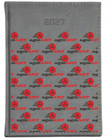 KALENDARZ A4 2027 tygodniowy książkowy 50szt FIRMOWY Z TWOIM LOGO