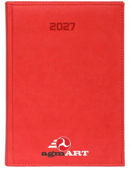 KALENDARZ A4 2027 tygodniowy książkowy firmowy z TWOIM LOGO 5 sztuk