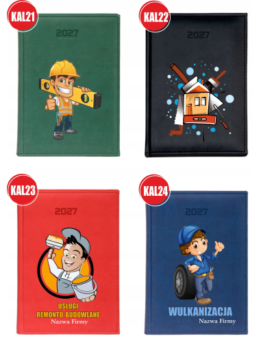 KALENDARZ A4 2027 tygodniowy KSIĄŻKOWY PLANER Z TWOIM IMIENIEM nadrukiem