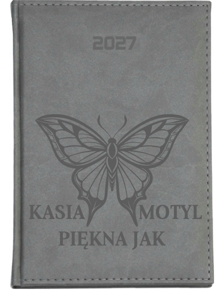 KALENDARZ A4 2027 tygodniowy planer z grawerem PREZENT DZIEŃ KOBIET