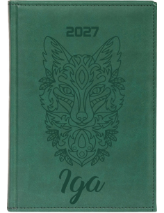 KALENDARZ A4 2027 tygodniowy z grawerem terminarz TWOJE IMIĘ GRAFIKA