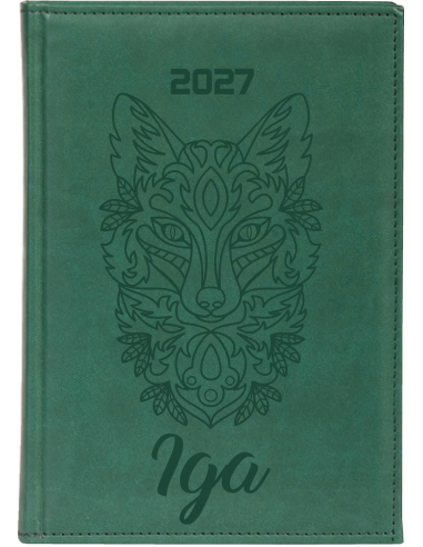 KALENDARZ A4 2027 tygodniowy z grawerem terminarz TWOJE IMIĘ GRAFIKA