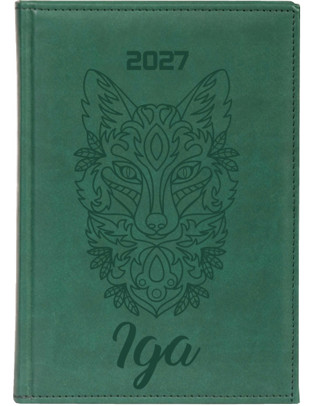 KALENDARZ A4 2027 tygodniowy z grawerem terminarz TWOJE IMIĘ GRAFIKA
