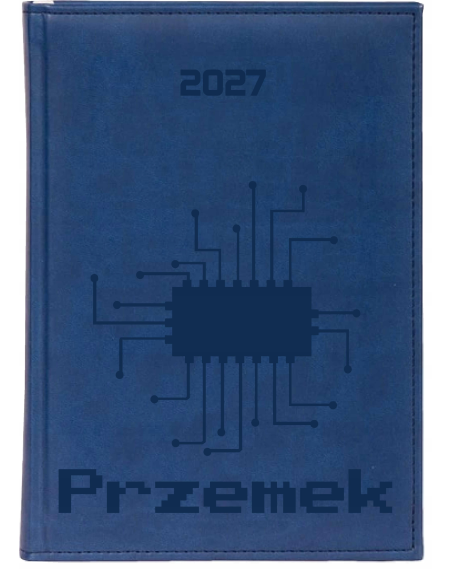 KALENDARZ A4 2027 tygodniowy z grawerem DLA INFORMATYKA z imieniem
