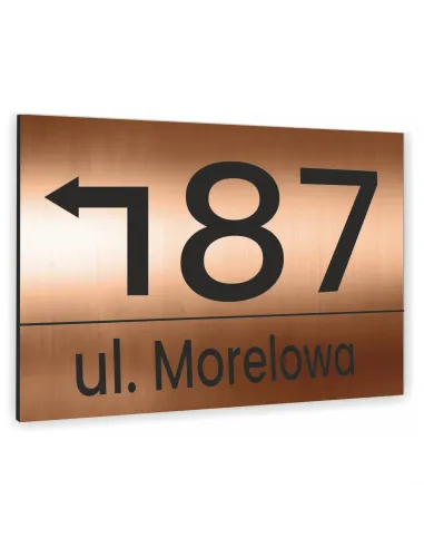 Tabliczka 30x20 cm Tablica Adresowa Numer Domu Strzałka