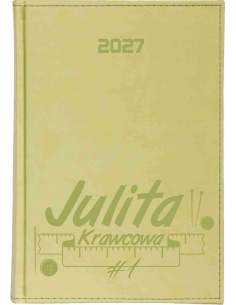 KALENDARZ książkowy A5 2027 TYGODNIOWY planer z grawerem DLA KRAWCOWEJ