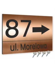Tabliczka 20x30cm Numer Budynek Dom Aluminium Miedziane