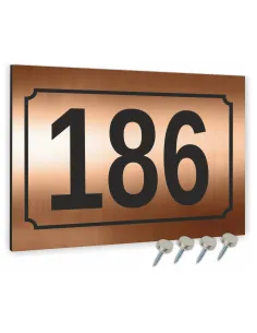Tabliczka Adresowa Aluminiowa Miedziana Numer Domu Dibond