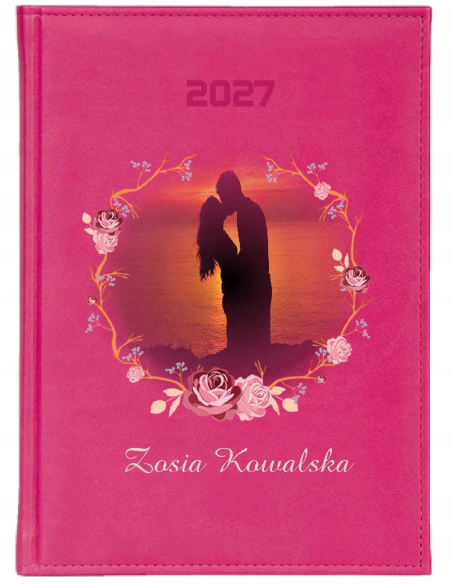 KALENDARZ A5 2027 tygodniowy planer nadruk z twoim zdjęciem napis imię